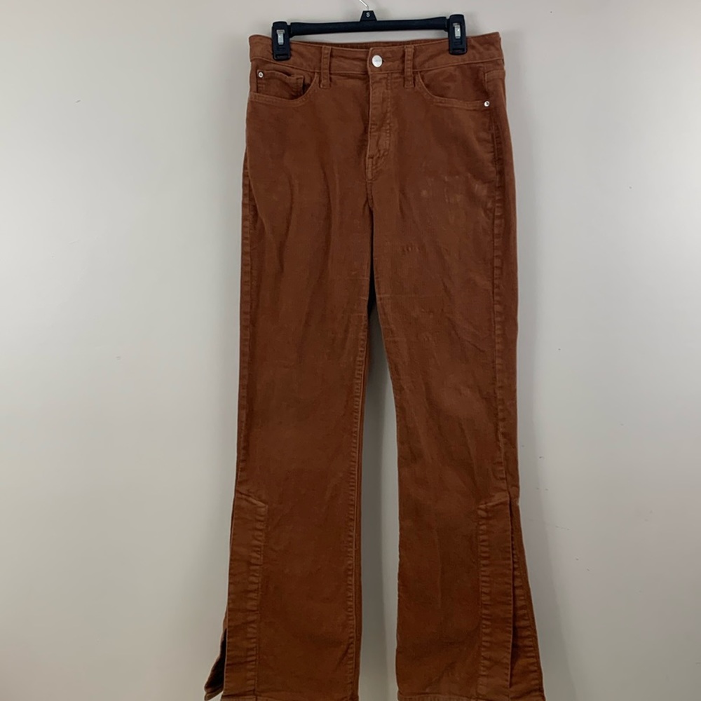 WARP+WEFT Highrise flare split jeans